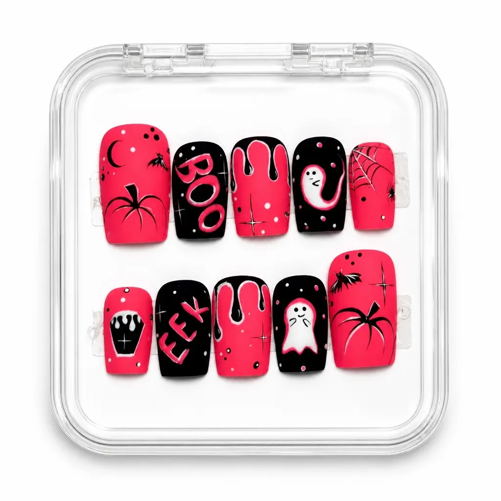 Pink Boo Ghost – Xưởng gia công Nailbox Sỉ thủ công
