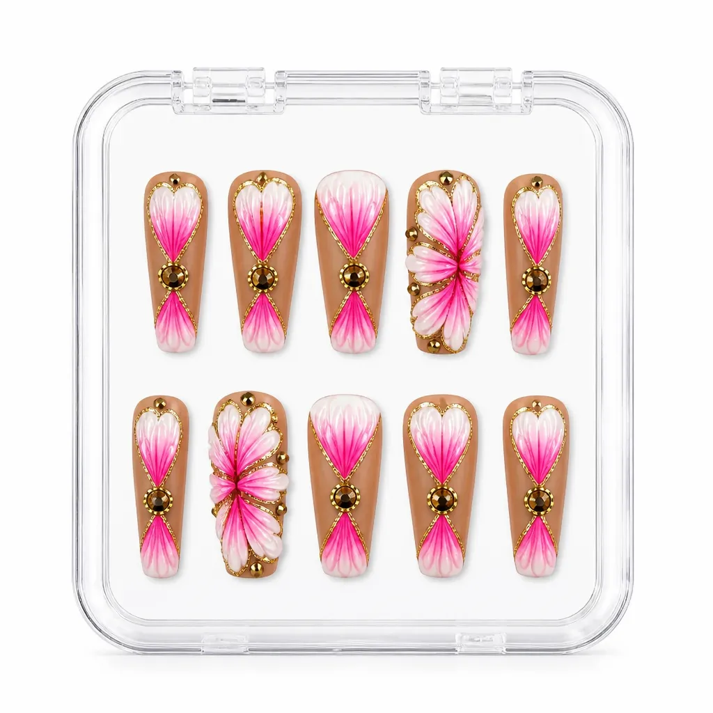 Pink Butterfly Luxe – Xưởng gia công Nailbox Sỉ thủ công
