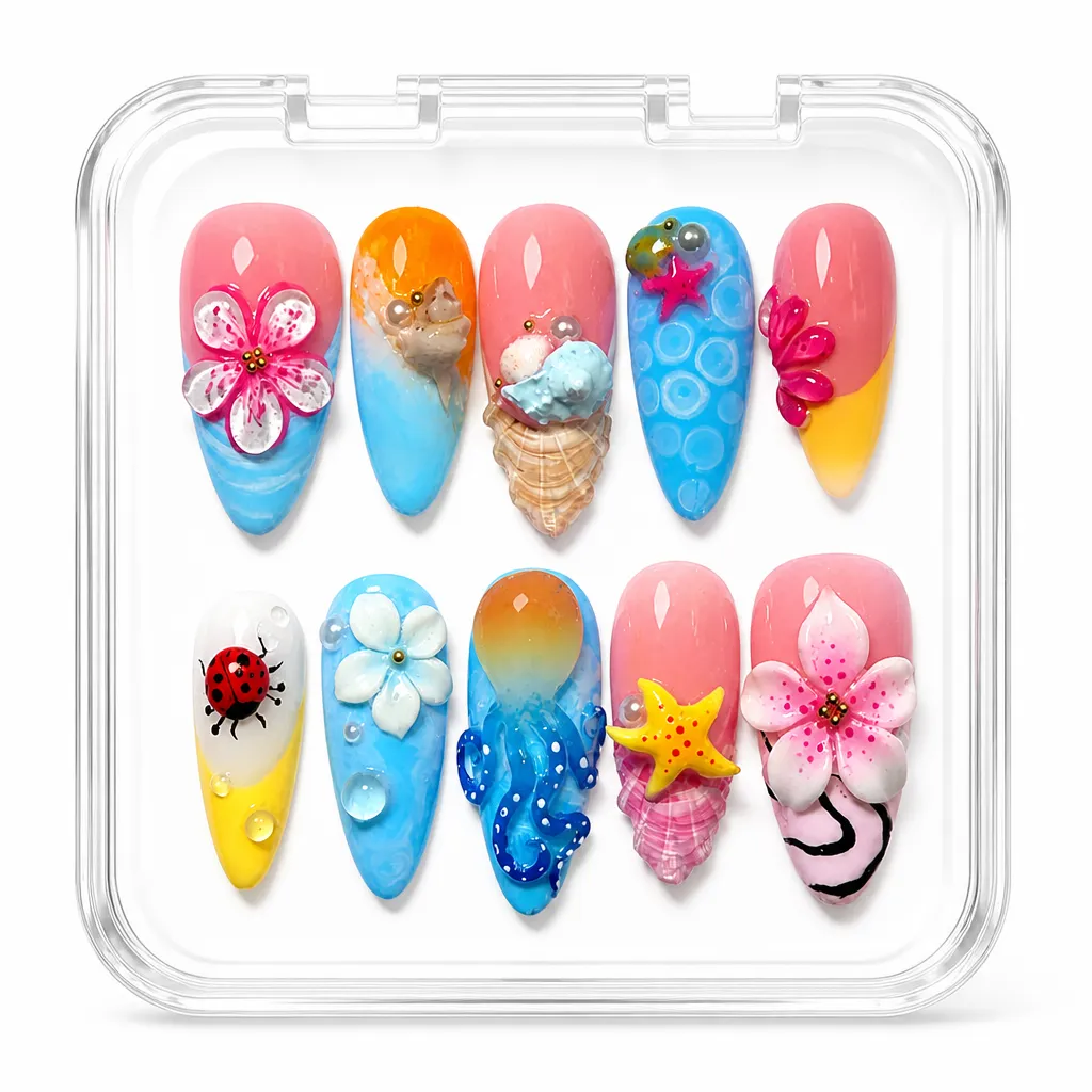 Pink Celestial Garden – Xưởng gia công Nailbox Sỉ thủ công