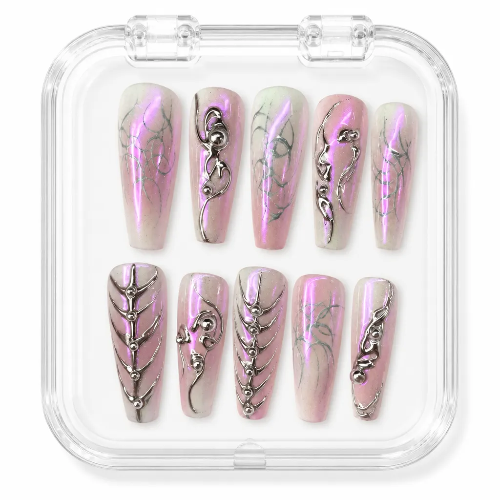 Pink Cyber Sigil – Xưởng gia công Nailbox Sỉ thủ công