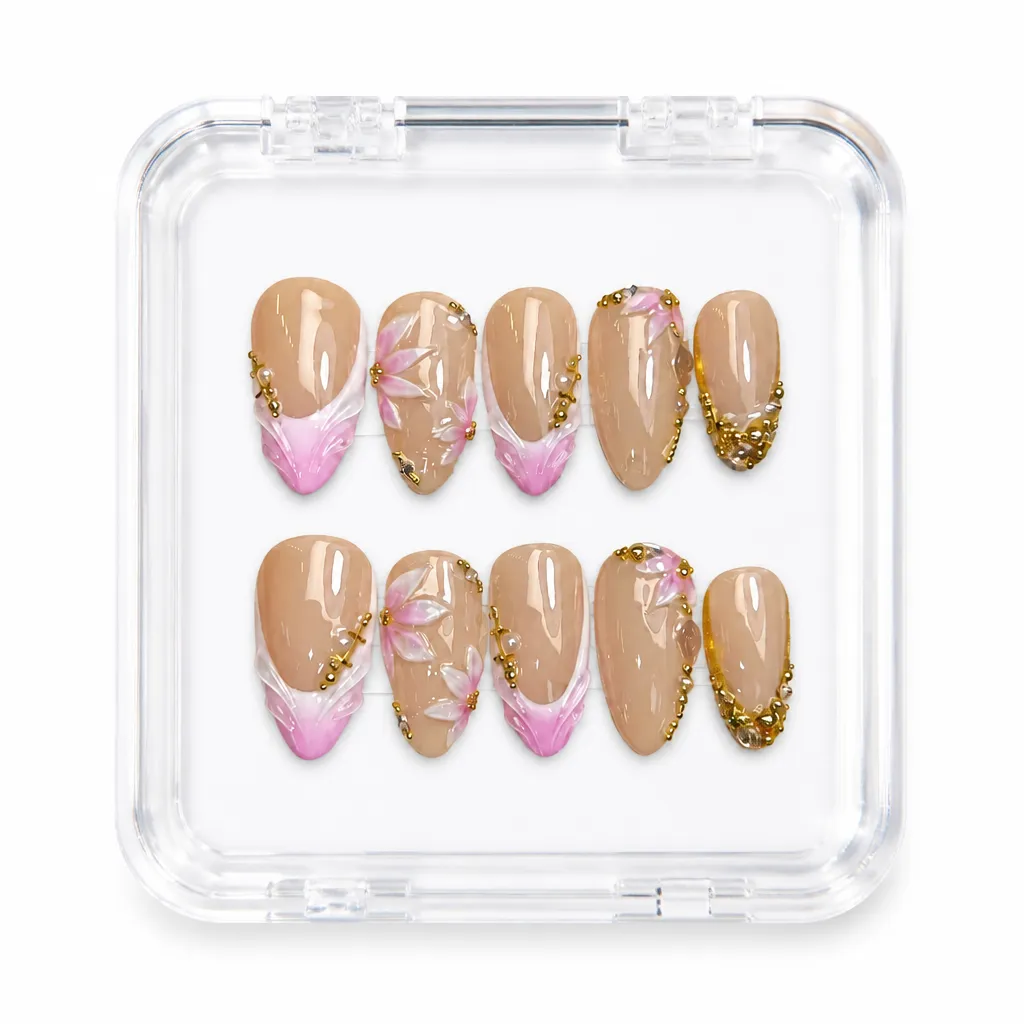 Pink Pearl Blossom – Xưởng gia công Nailbox Sỉ thủ công