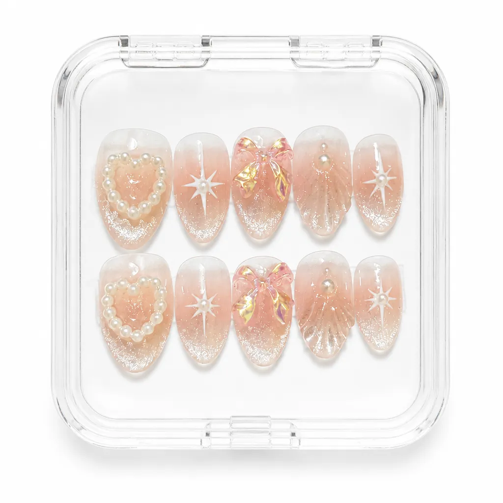 Pink Pearl Bows – Xưởng gia công Nailbox Sỉ thủ công