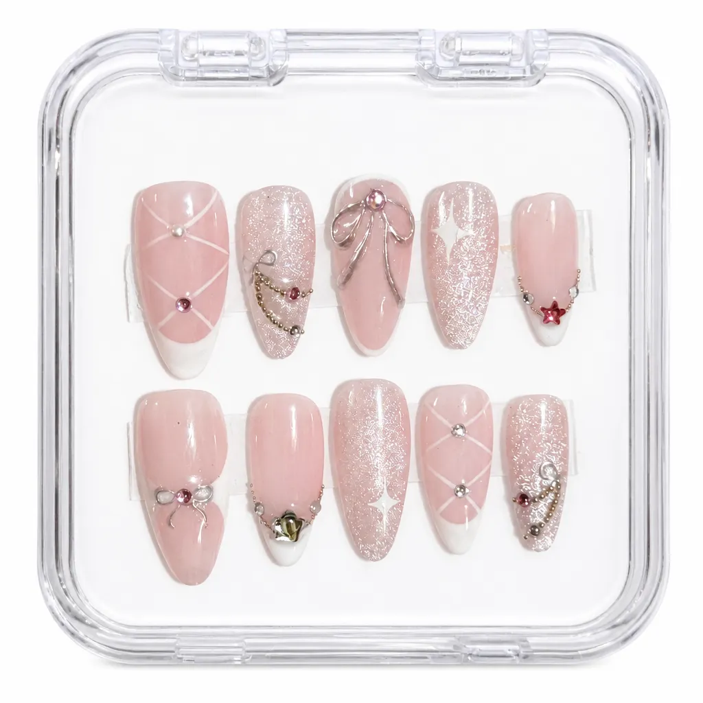 Pink Ribbon Dream – Xưởng gia công Nailbox Sỉ thủ công