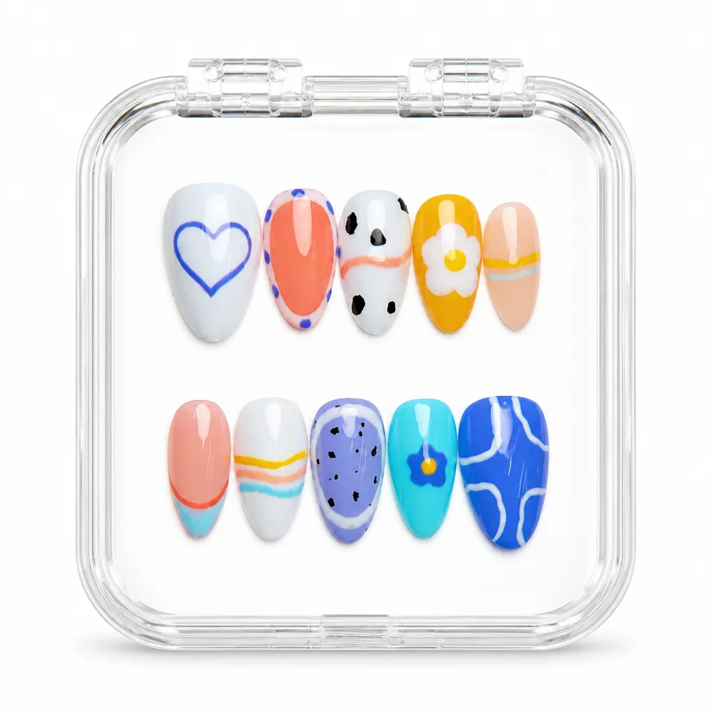 Playful Daydream – Mẫu Nailbox Sỉ Thiết Kế Thủ Công