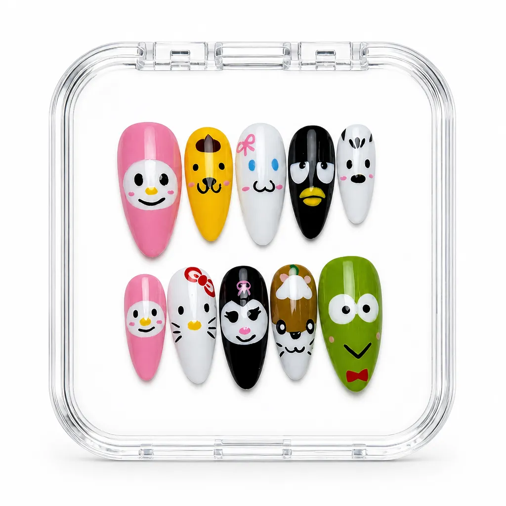 Playful Emoji Charm – Xưởng gia công Nailbox Sỉ thủ công