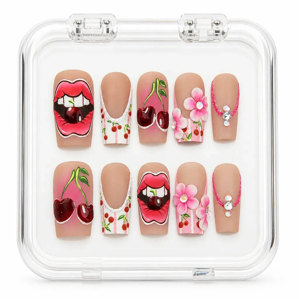 Pop Art Cherry – Xưởng gia công Nailbox Sỉ thủ công