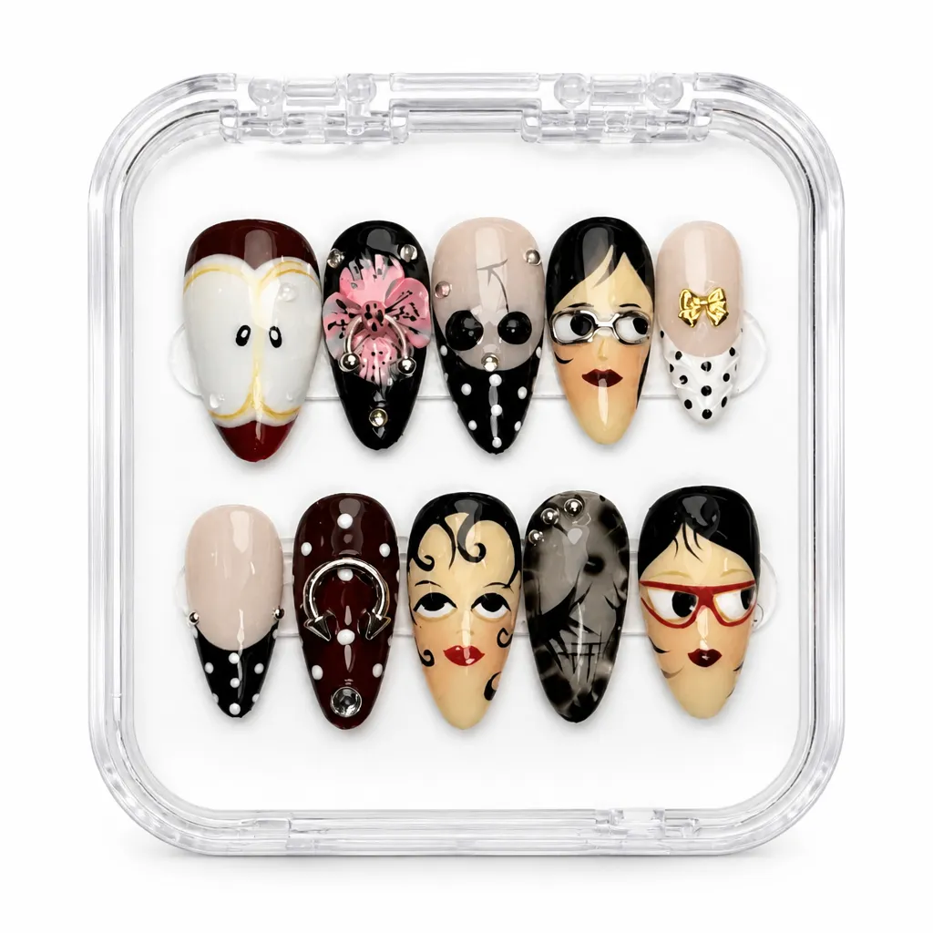 Pop Art Faces – Xưởng gia công Nailbox Sỉ thủ công