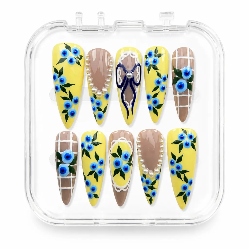 Porcelain Blue Blossom – Xưởng gia công Nailbox Sỉ thủ công