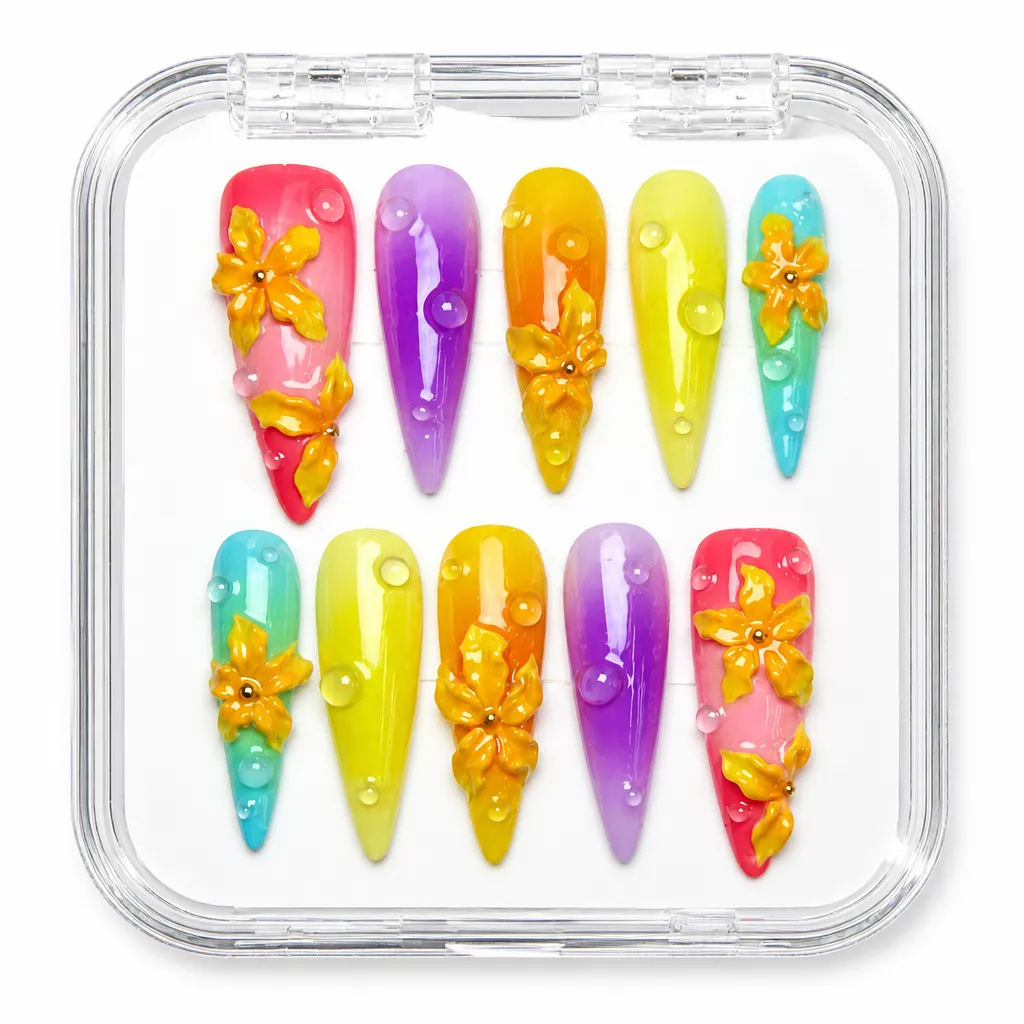 Prismatic Bloom – Xưởng gia công Nailbox Sỉ thủ công