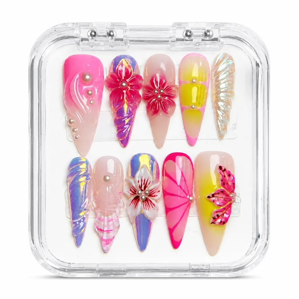 Prismatic Bloom Collection – Xưởng gia công Nailbox Sỉ thủ công