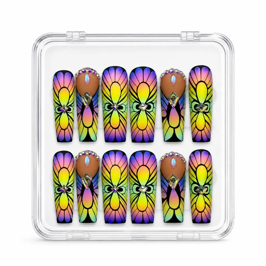 Prismatic Butterfly Wings – Xưởng gia công Nailbox Sỉ thủ công