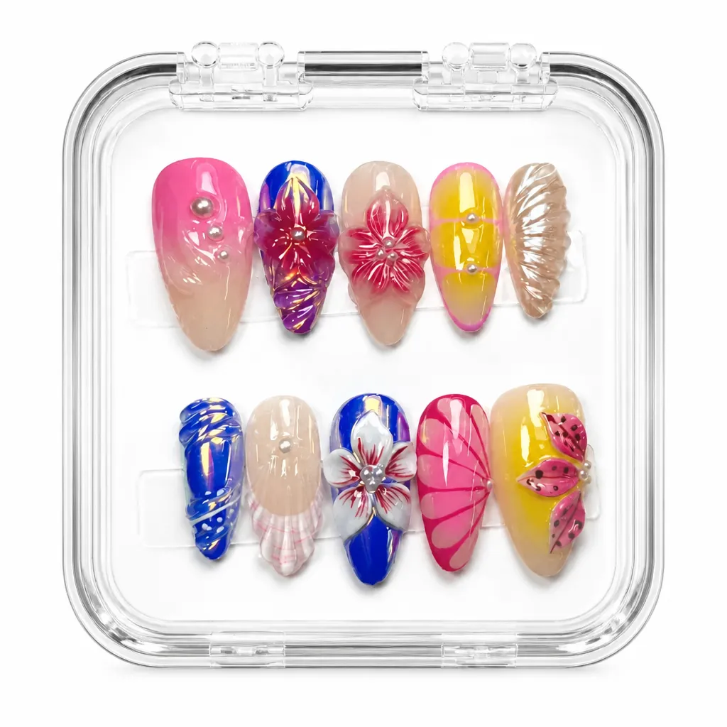 Prismatic Luxe Ballerina – Xưởng gia công Nailbox Sỉ thủ công
