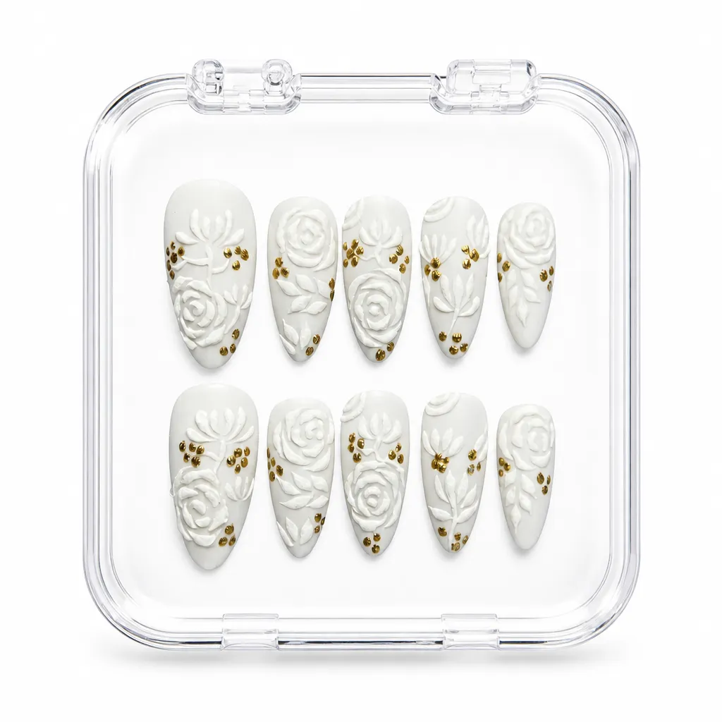 Pristine Lace Florals – Xưởng gia công Nailbox Sỉ thủ công