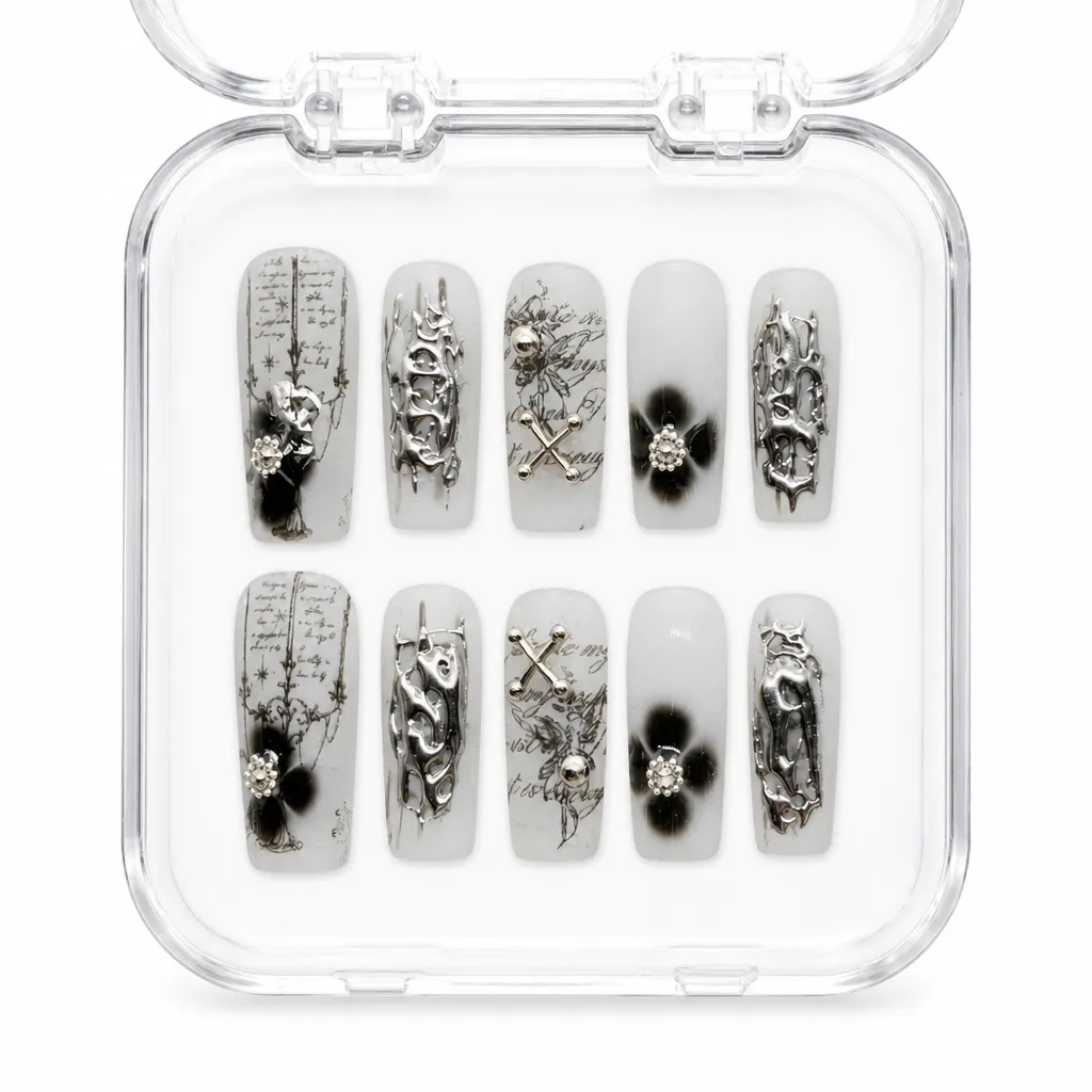 Punk Chrome Angel – Xưởng gia công Nailbox Sỉ thủ công
