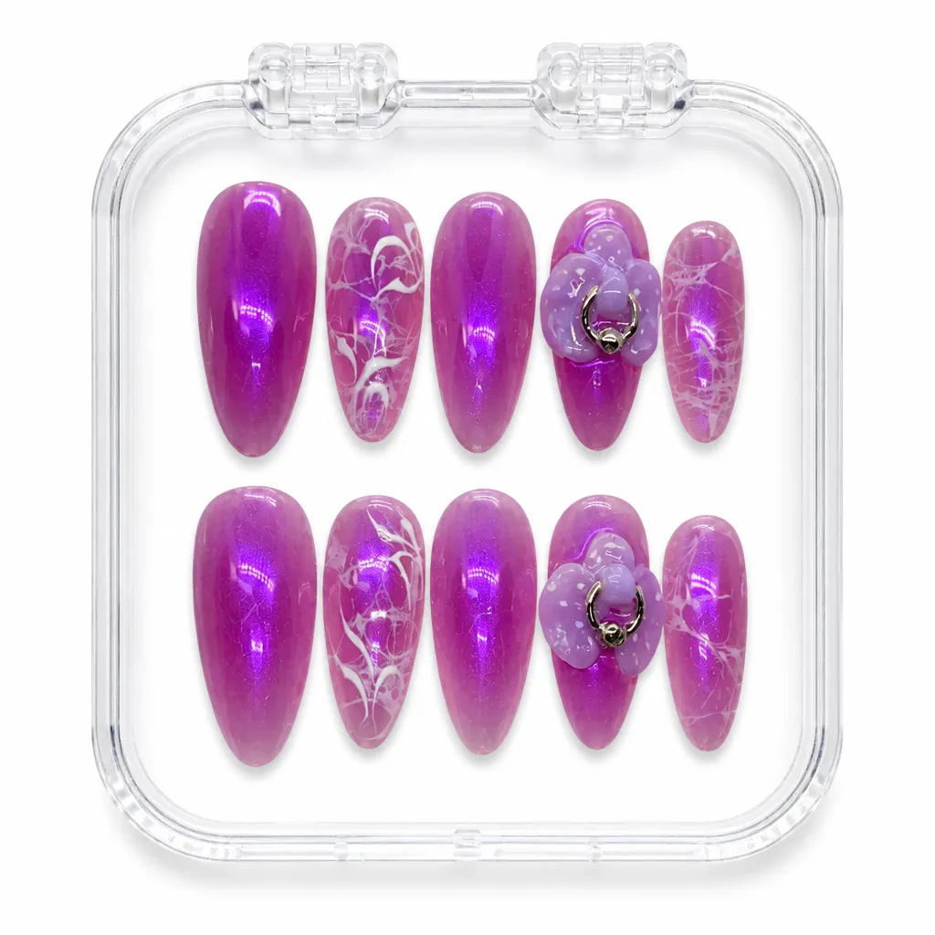 Purple Orchid Almond – Xưởng gia công Nailbox Sỉ thủ công