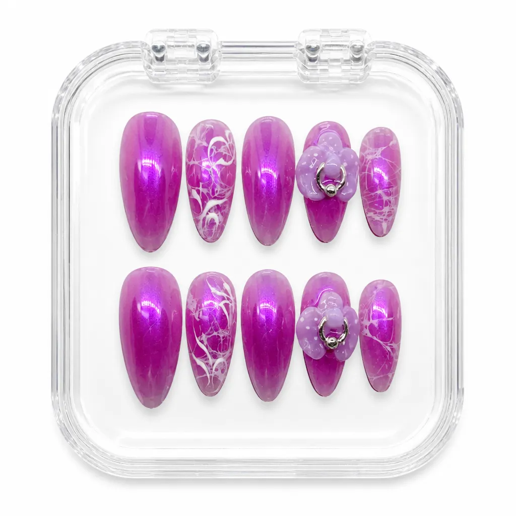 Purple Orchid Dream – Xưởng gia công Nailbox Sỉ thủ công