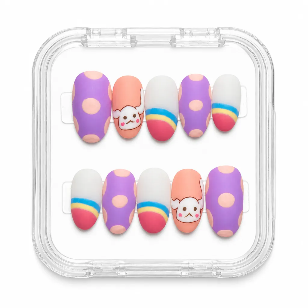Rainbow Gradient Bliss – Xưởng gia công Nailbox Sỉ thủ công