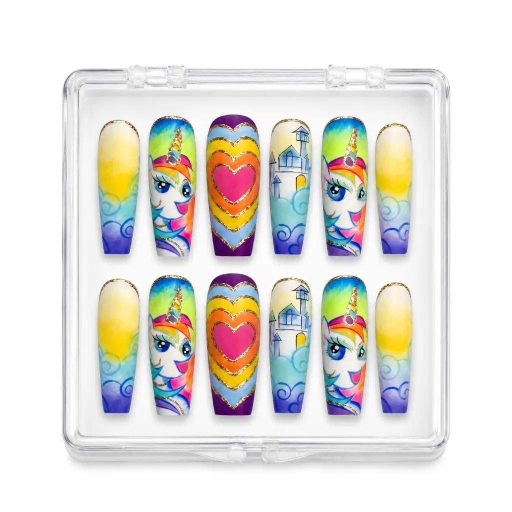 Rainbow Swirl Luxury – Xưởng gia công Nailbox Sỉ thủ công