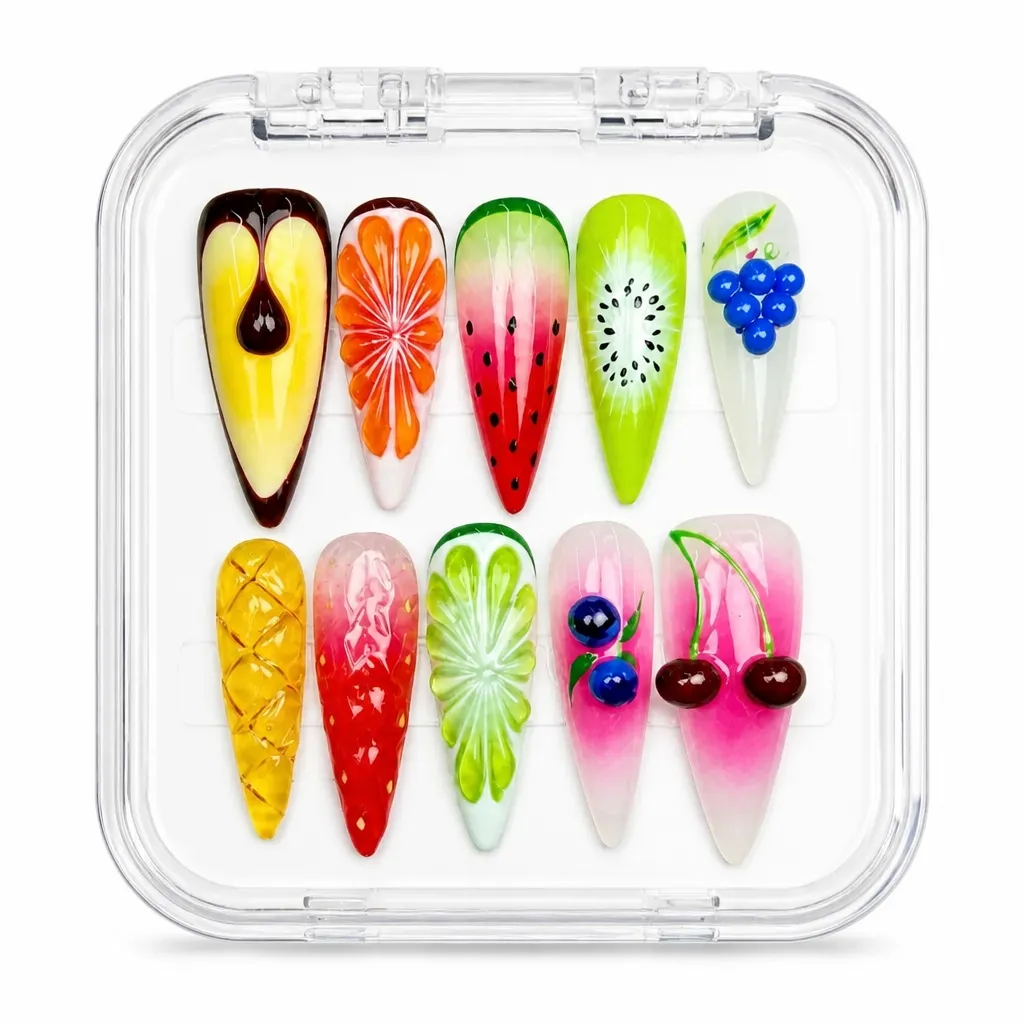 Red Botanical Luxe – Xưởng gia công Nailbox Sỉ thủ công
