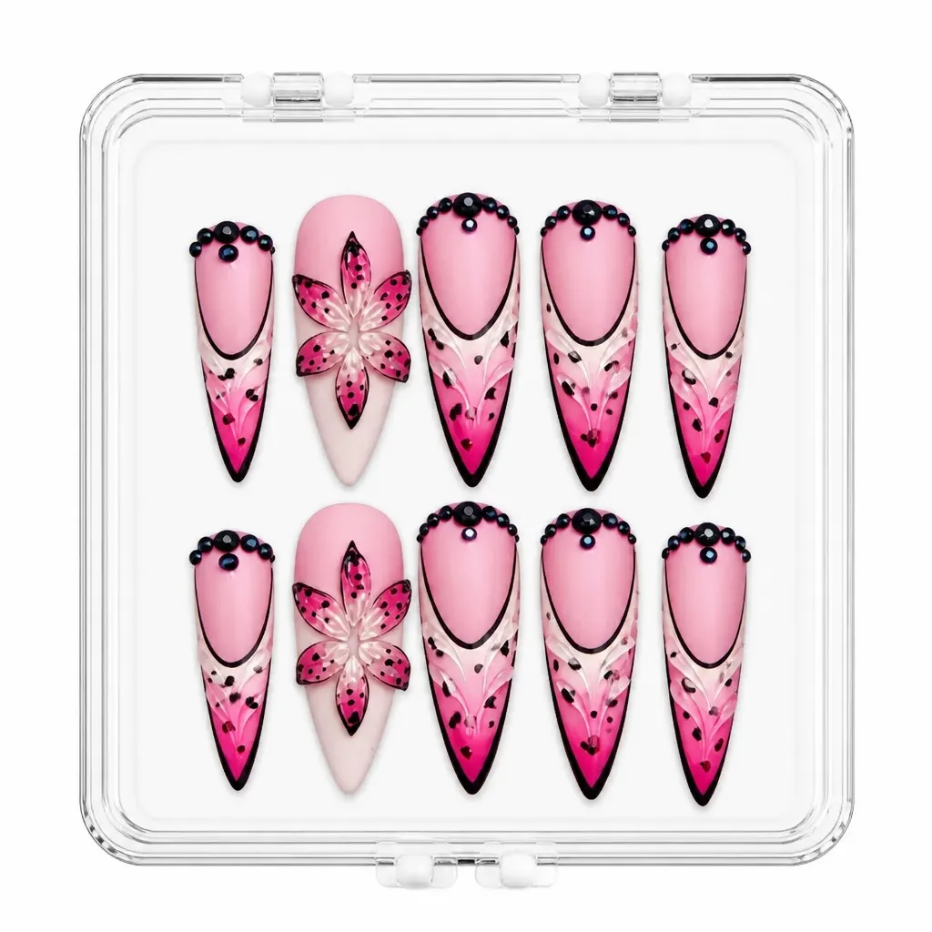 Rose Gold Aura – Xưởng gia công Nailbox Sỉ thủ công