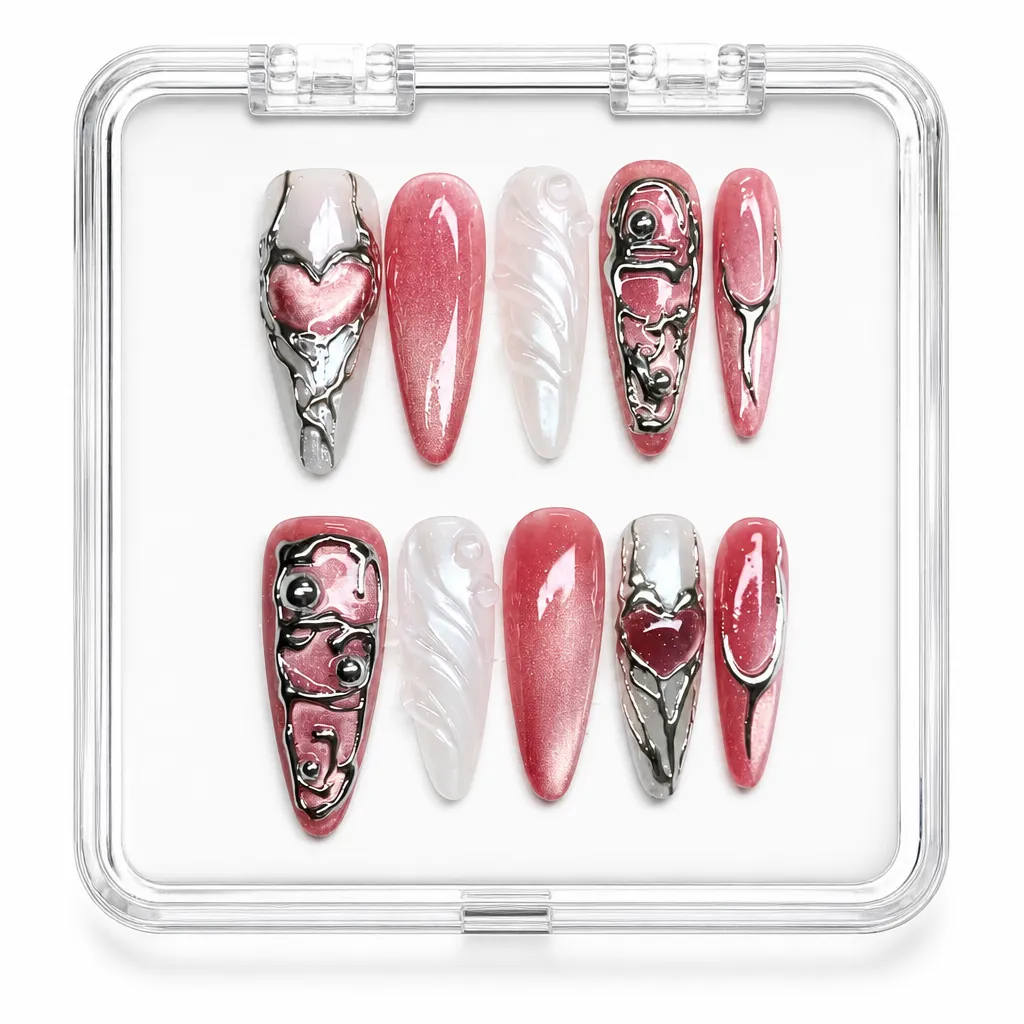 Rose Quartz Cyber – Xưởng gia công Nailbox Sỉ thủ công