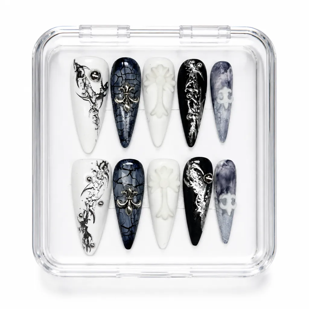 Royal Fleur Stiletto – Xưởng gia công Nailbox Sỉ thủ công