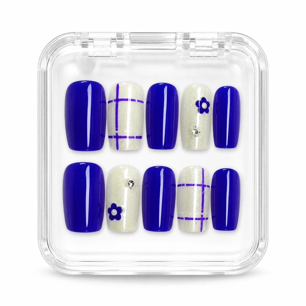 Royal Sapphire Grid – Xưởng gia công Nailbox Sỉ thủ công