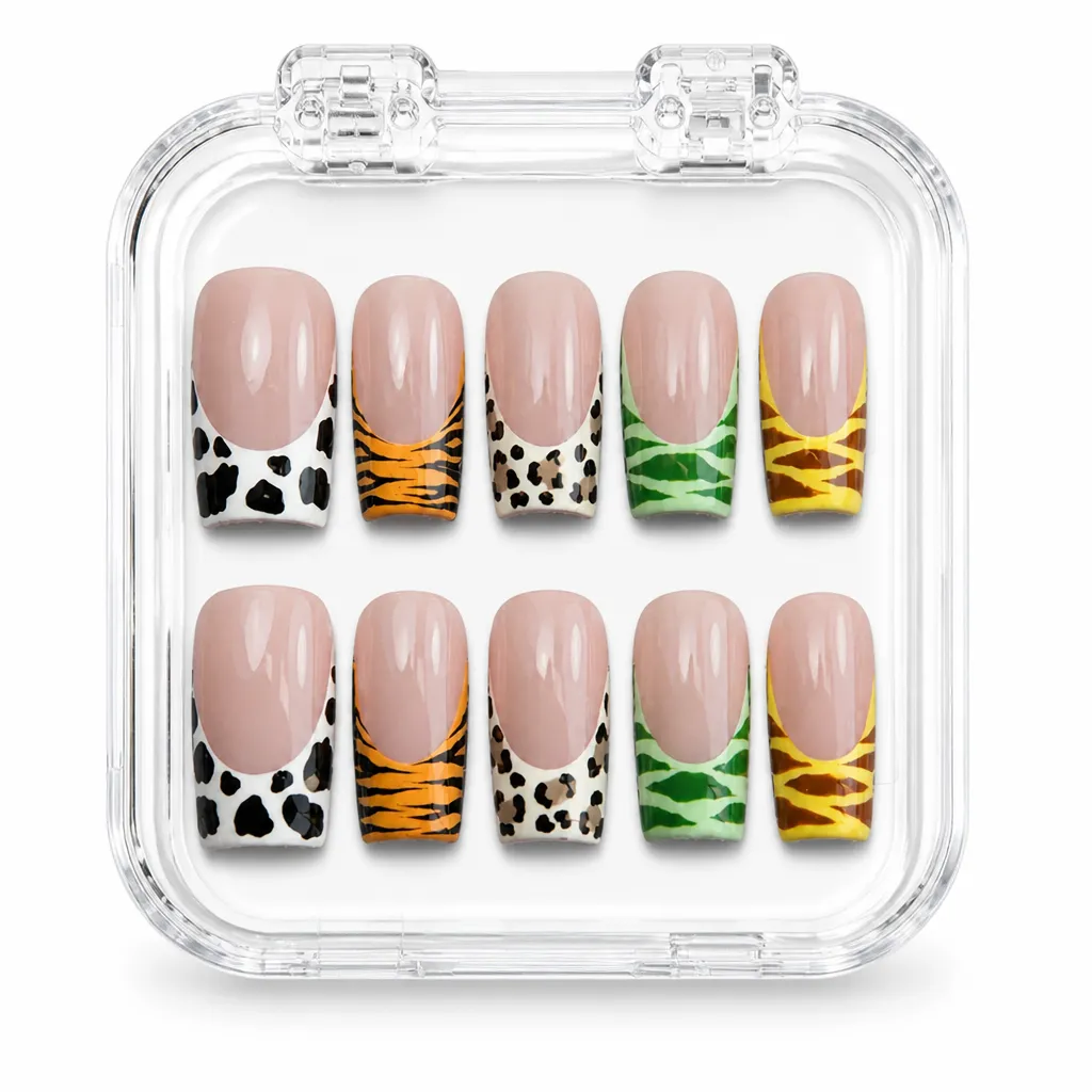 Safari Abstract Stripes – Xưởng gia công Nailbox Sỉ thủ công
