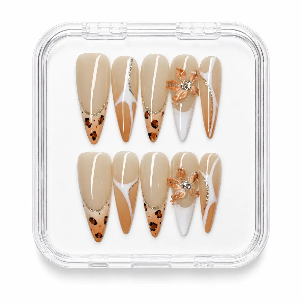 Safari Terracotta Grace – Xưởng gia công Nailbox Sỉ thủ công