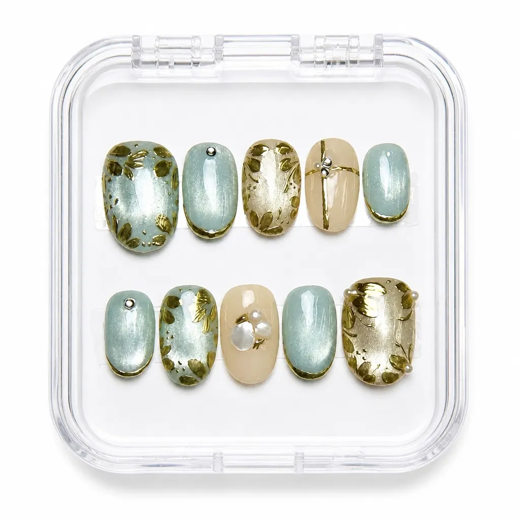 Sage Luxe Oval – Xưởng gia công Nailbox Sỉ thủ công