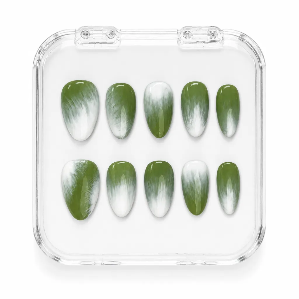 Sage Ombre Elegance – Xưởng gia công Nailbox Sỉ thủ công