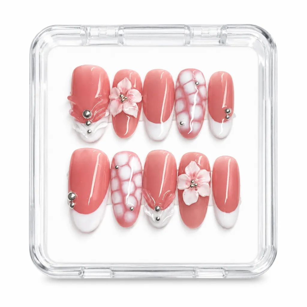 Sakura French Almond – Xưởng gia công Nailbox Sỉ thủ công