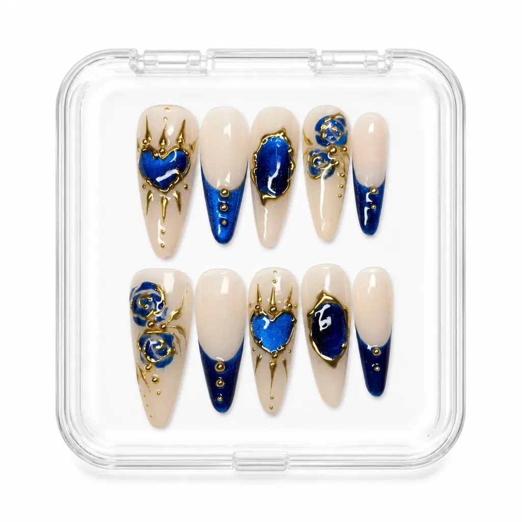 Sapphire Baroque Dreams – Xưởng gia công Nailbox Sỉ thủ công