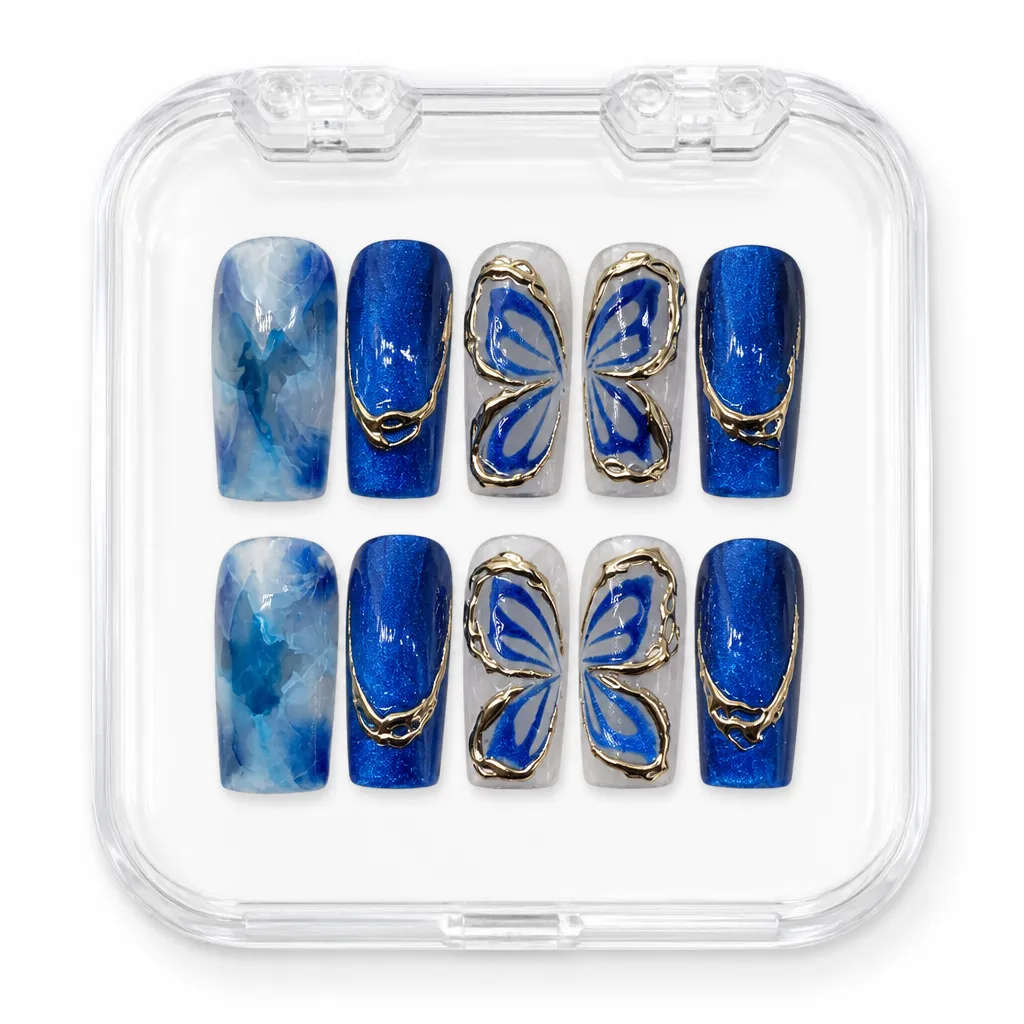 Sapphire Butterfly Wings – Xưởng gia công Nailbox Sỉ thủ công