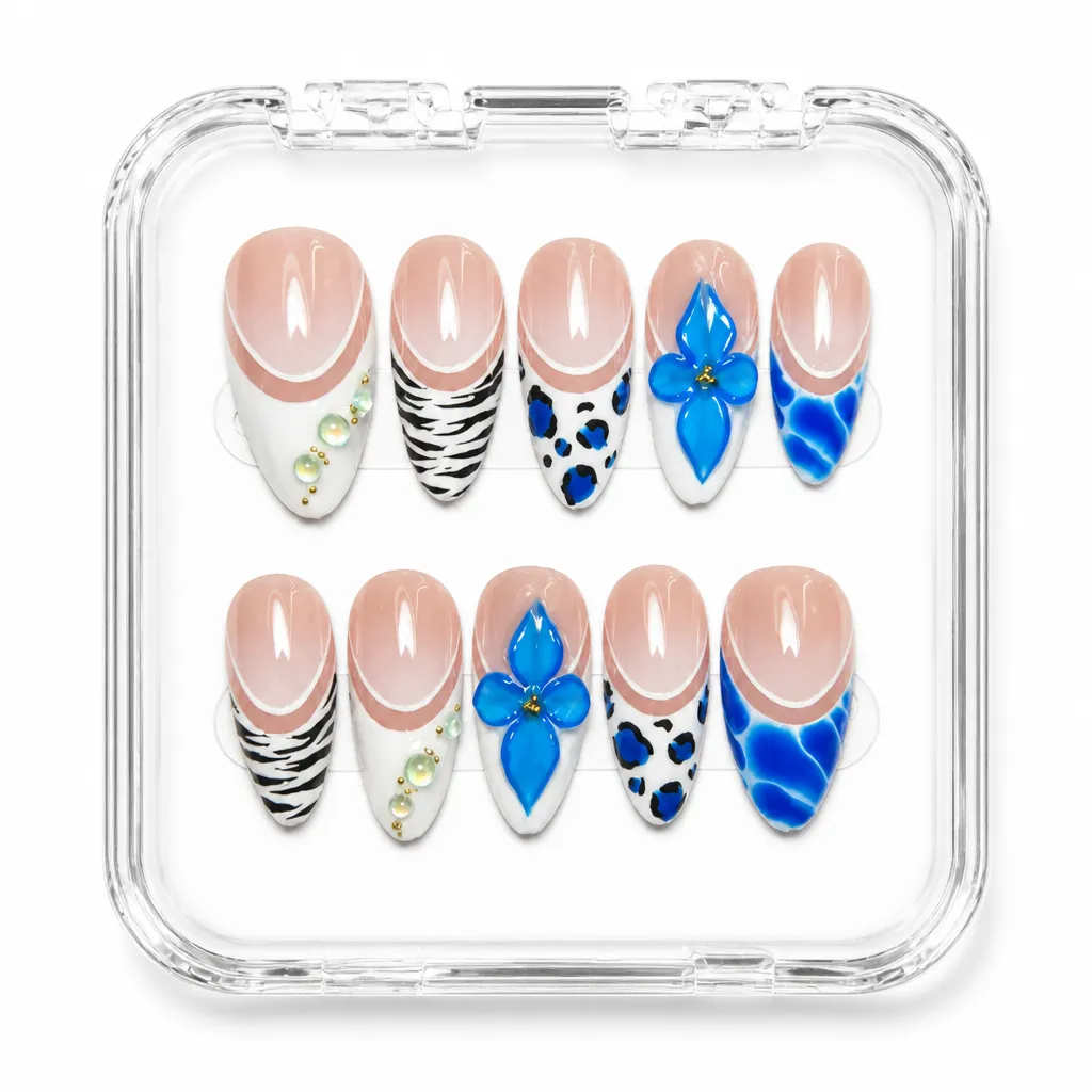 Sapphire Elegance Set – Xưởng gia công Nailbox Sỉ thủ công