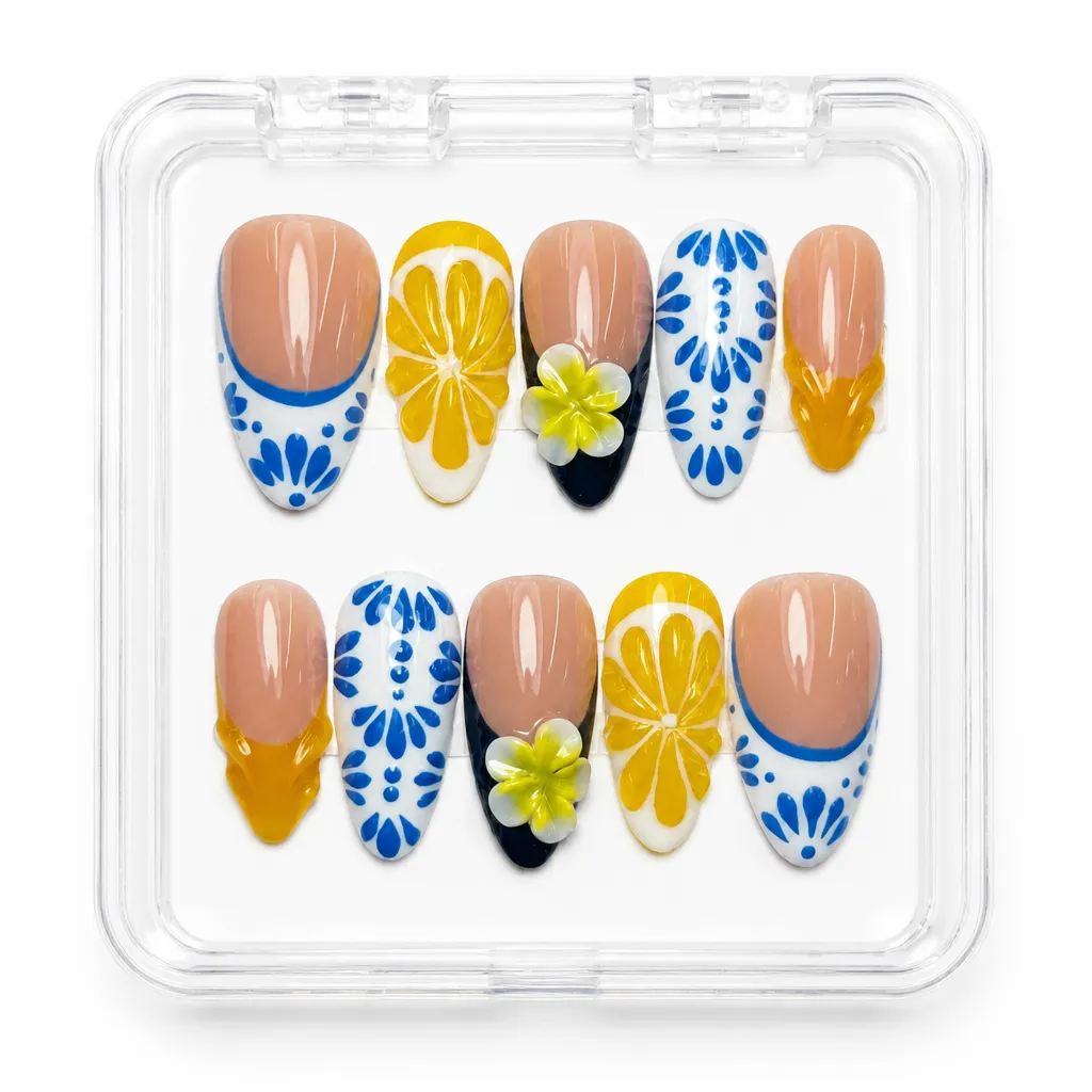 Satin Botanical Bloom – Xưởng gia công Nailbox Sỉ thủ công
