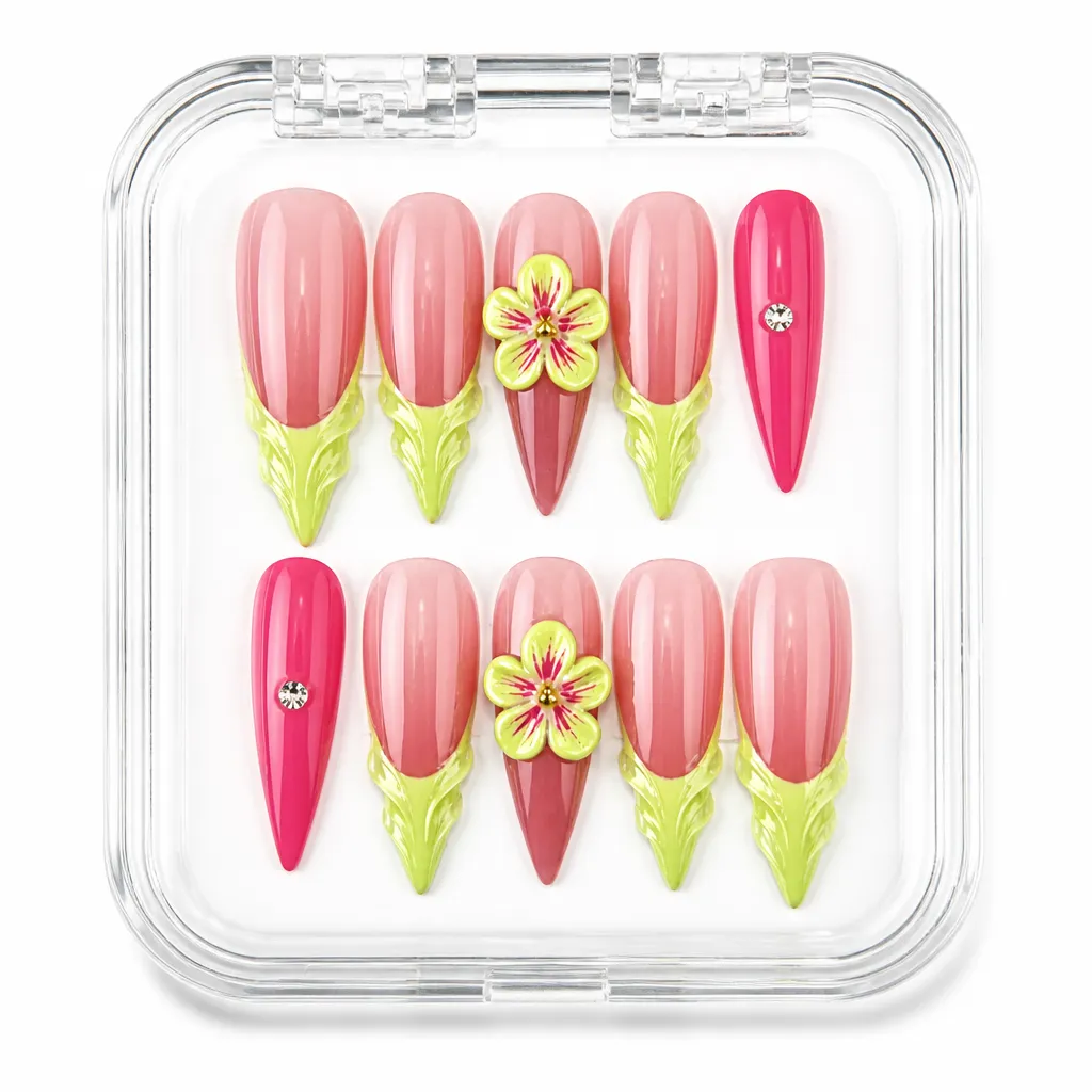 Satin Botanical Blush – Xưởng gia công Nailbox Sỉ thủ công