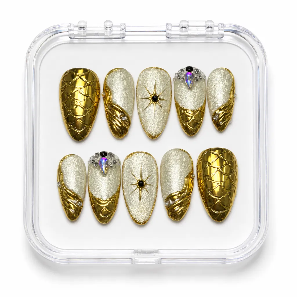 Satin Golden Luxe – Xưởng gia công Nailbox Sỉ thủ công