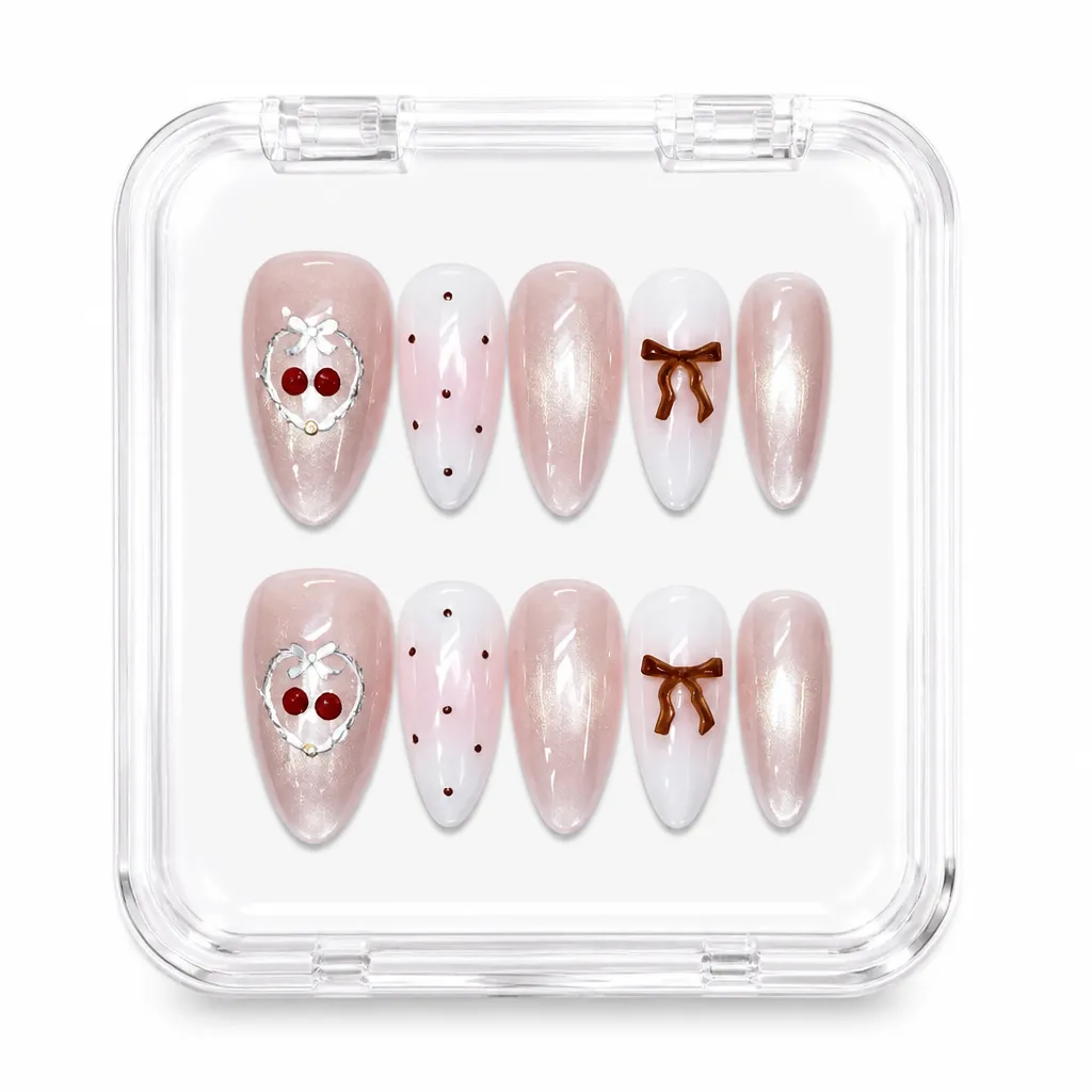 Satin Rose Elegance – Xưởng gia công Nailbox Sỉ thủ công