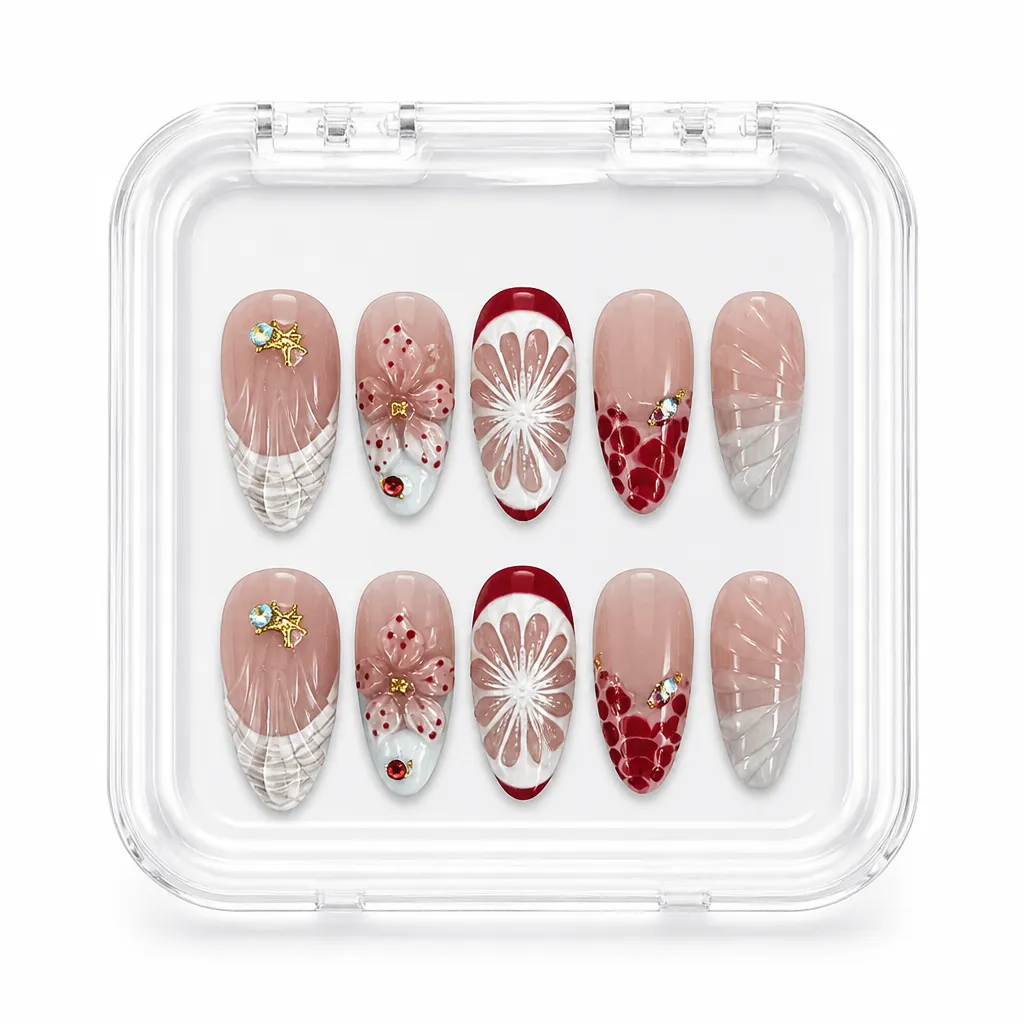 Scarlet Blossom Lagoon – Xưởng gia công Nailbox Sỉ thủ công