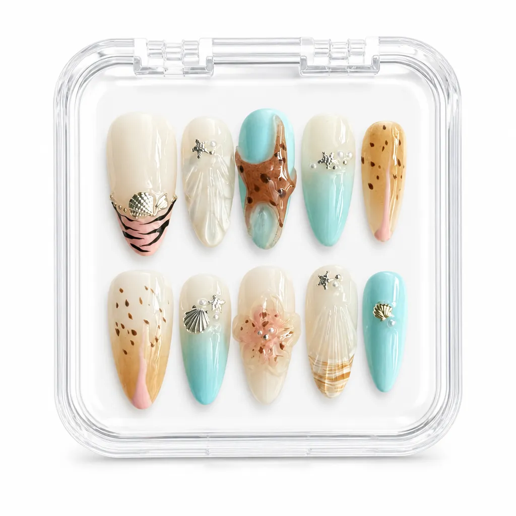 Seaside Dream Serenade – Xưởng gia công Nailbox Sỉ thủ công