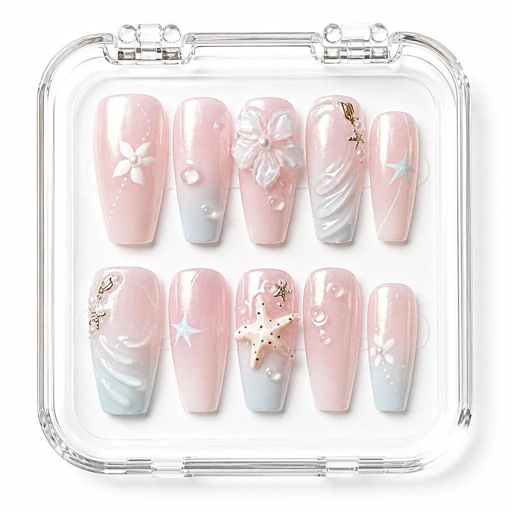 Seaside Pearl Fantasy – Xưởng gia công Nailbox Sỉ thủ công