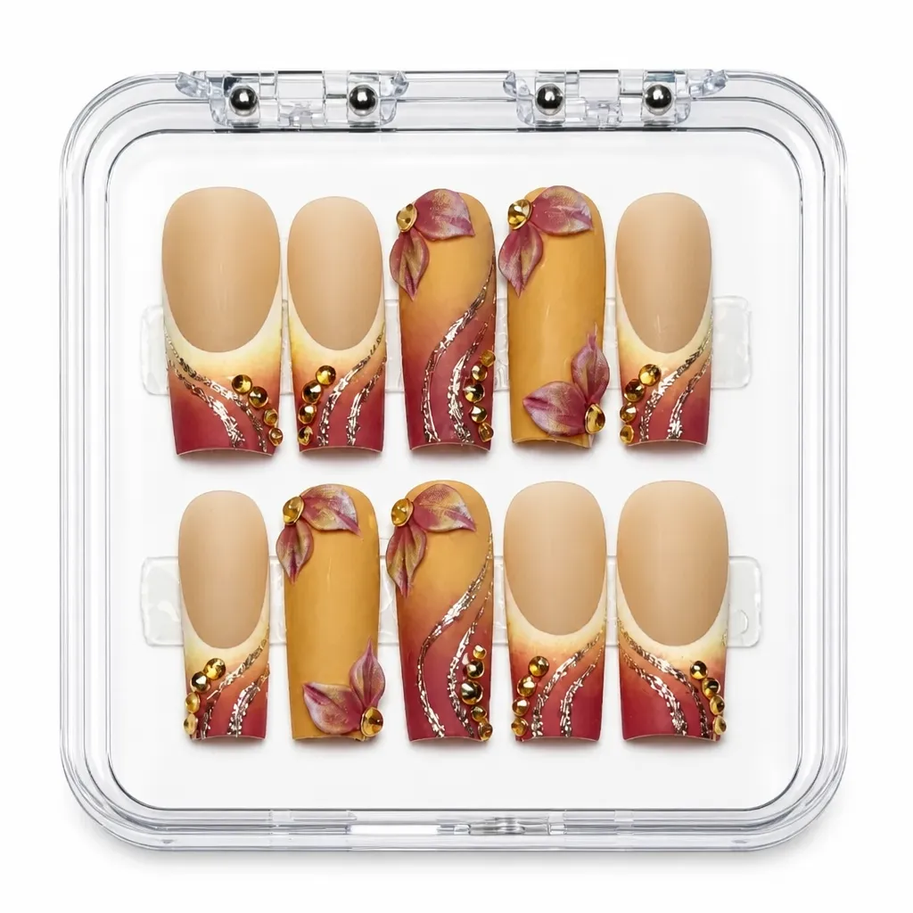 Shine Crimson Luxe – Xưởng gia công Nailbox Sỉ thủ công