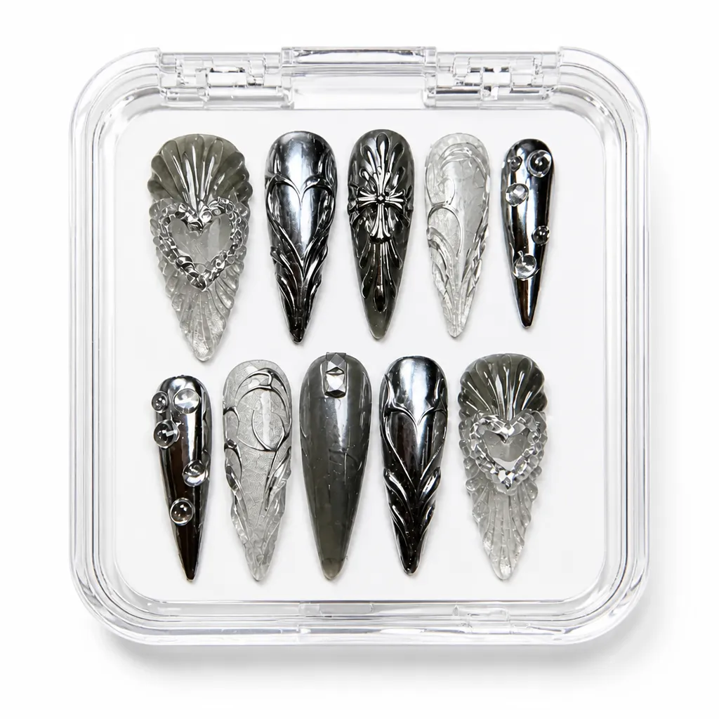 Silver Cyber Armor – Xưởng gia công Nailbox Sỉ thủ công