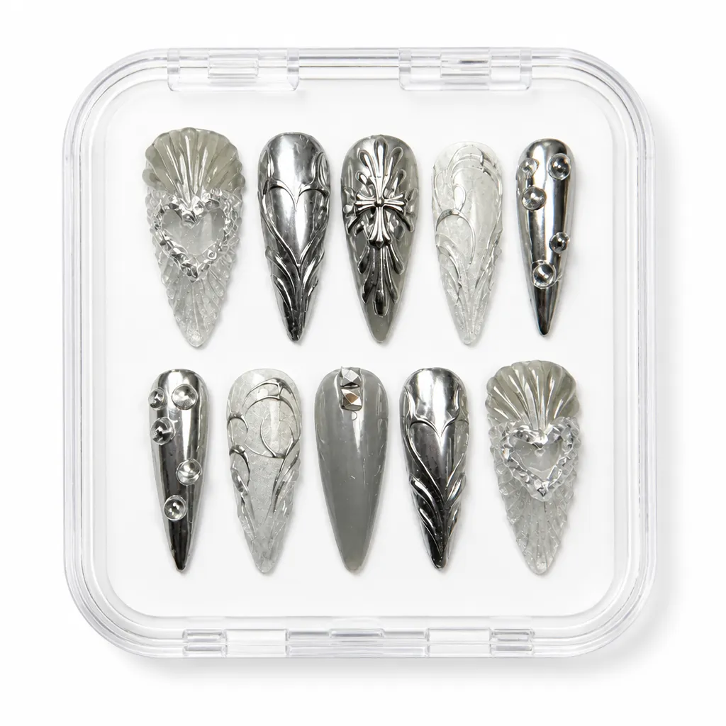 Silver Feather Luxe – Xưởng gia công Nailbox Sỉ thủ công