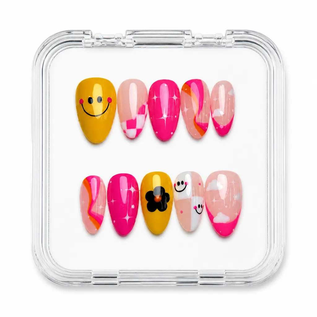 Smiley Gradient Luxe – Xưởng gia công Nailbox Sỉ thủ công