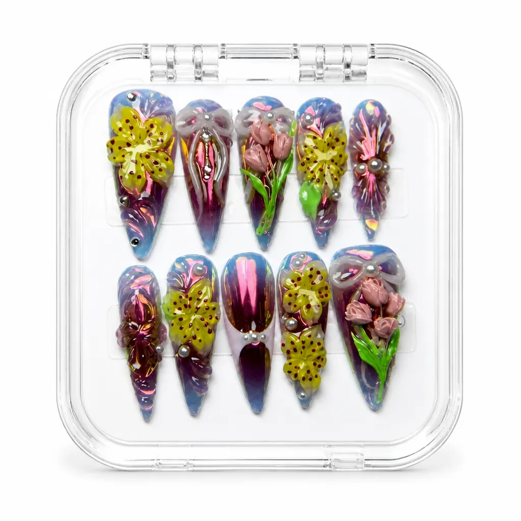 Sparkle Botanical Luxe – Xưởng gia công Nailbox Sỉ thủ công