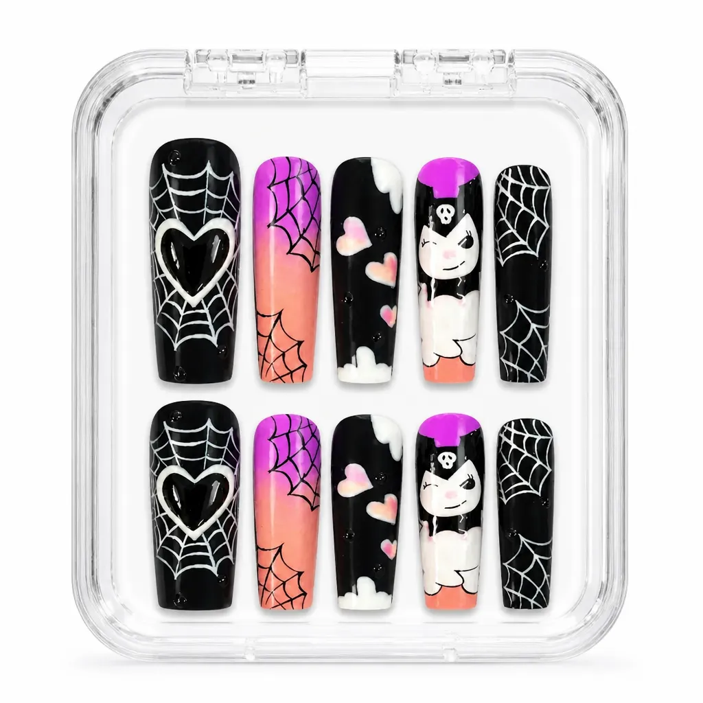 Spiderweb Romance – Mẫu Nailbox Sỉ Thiết Kế Thủ Công