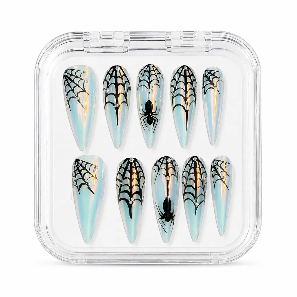 Spiderweb Stiletto – Mẫu Nailbox Sỉ Thiết Kế Thủ Công