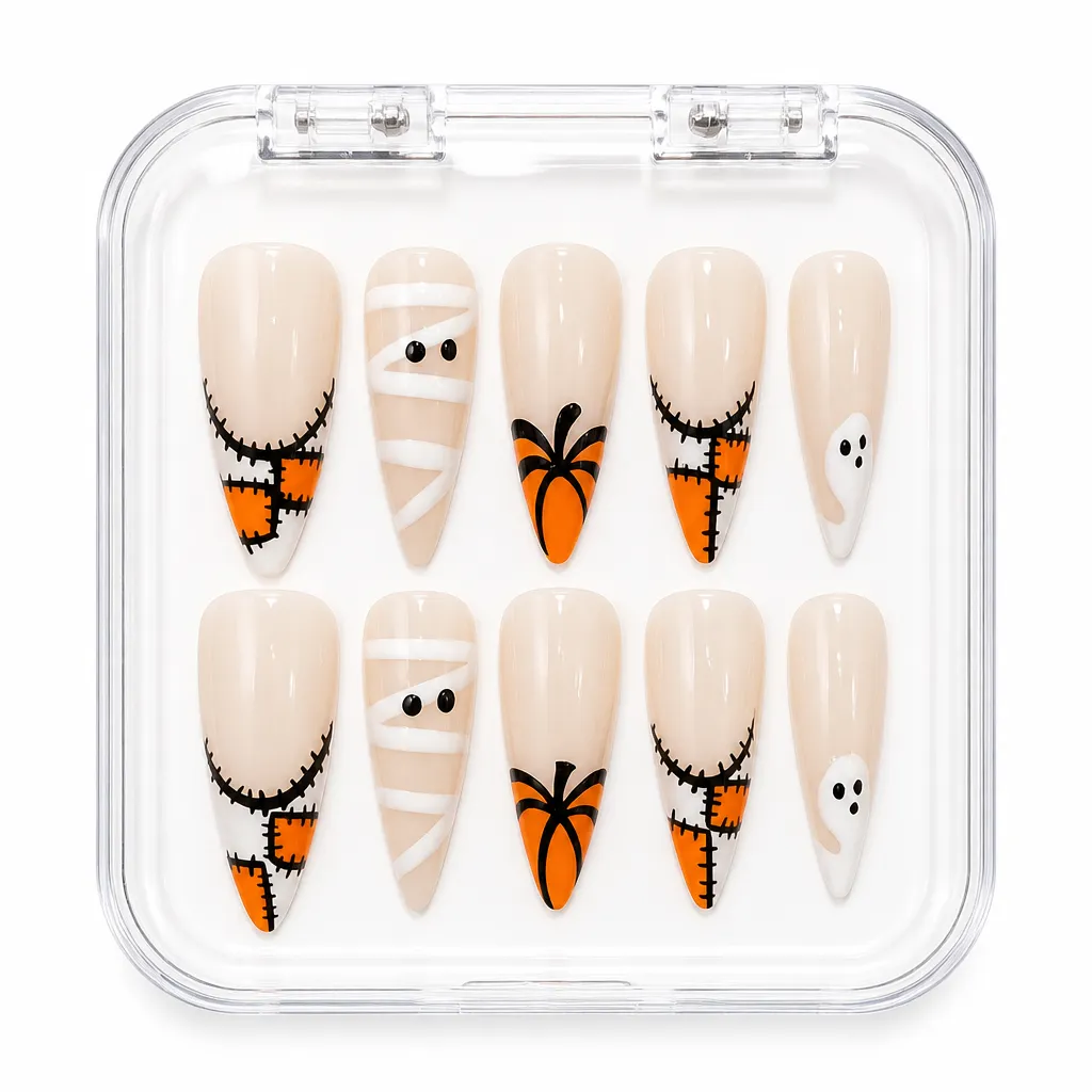 Spooky Elegance – Mẫu Nailbox Sỉ Thiết Kế Thủ Công
